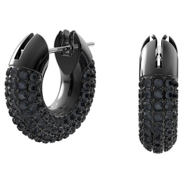 スワロフスキー Swarovski Dextera フープピアス ブラック 5620222の