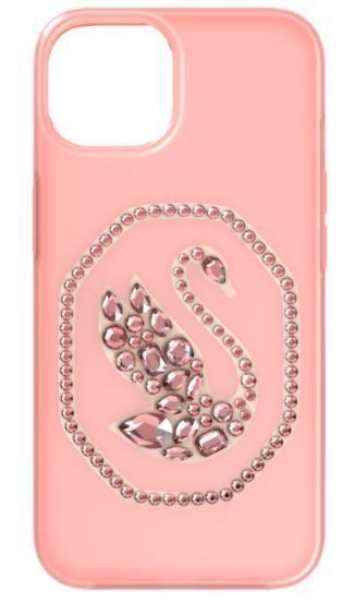 スワロフスキー Swarovski Smartphone ケース スワン iPhone 13 Pro Max ピンク 5625640