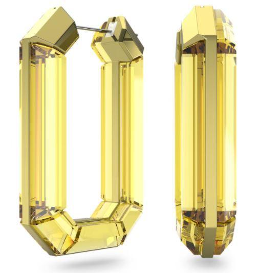 スワロフスキー Swarovski Lucent フープピアス イエロー 5633954