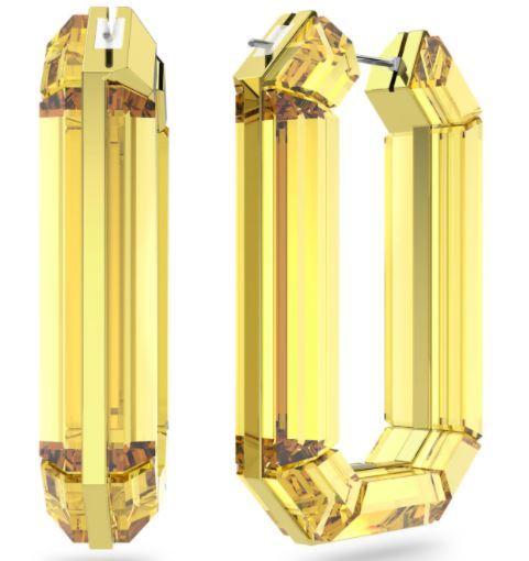 スワロフスキー Swarovski Lucent フープピアス イエロー 5633954 