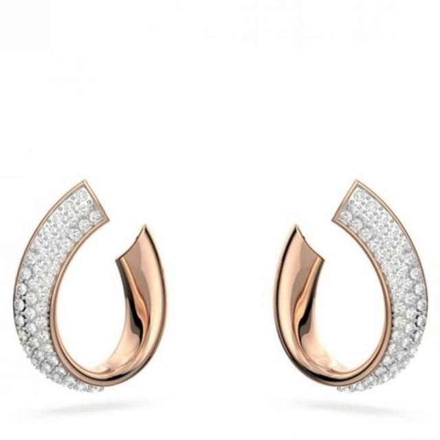 サマーセール】Swarovski フープピアス ゴールド スワロフスキー