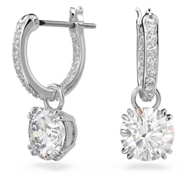 スワロフスキー Swarovski Constella ドロップピアス ラウンドカット 5636717