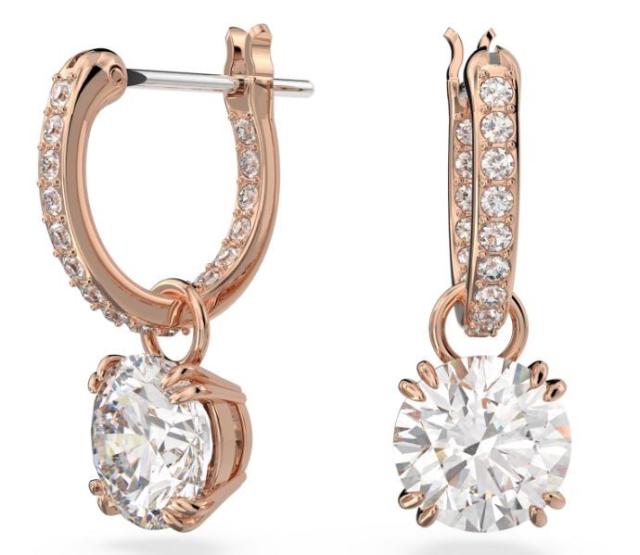 スワロフスキー Swarovski Constella 落っこちるピアス ラウンドはね除ける 5639975