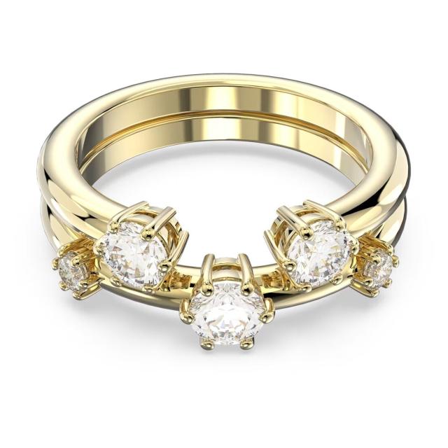 スワロフスキー Swarovski Constella リング セット(2) ゴールドトーン 5640965