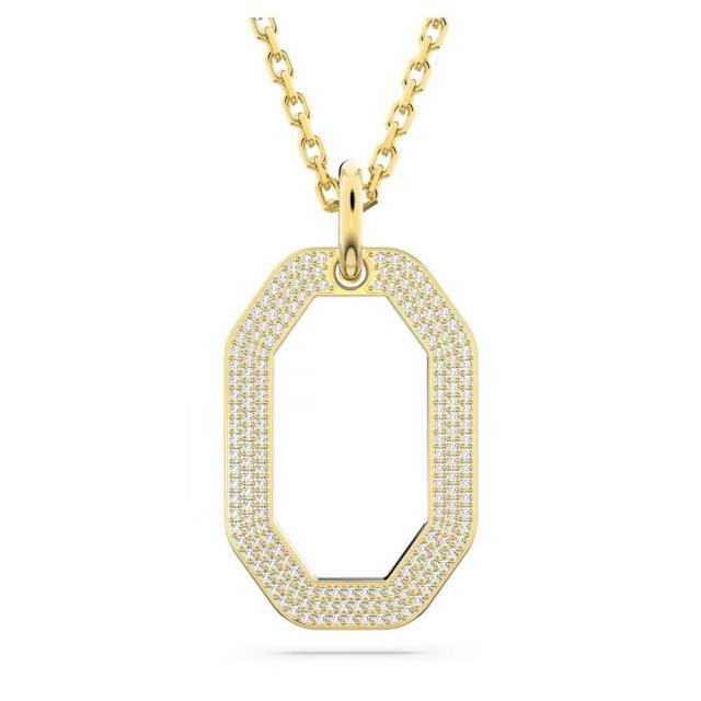 スワロフスキー Swarovski Dextera ペンダント, オクタゴンシェイプ ゴールドコーティング M 5642387
