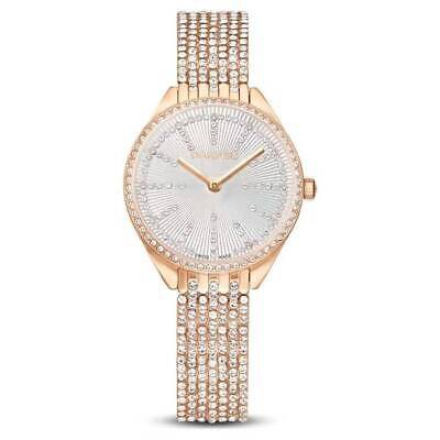 Swarovski Attract Pave 5644053 Women's Rose Gold Steel Crystals Watch