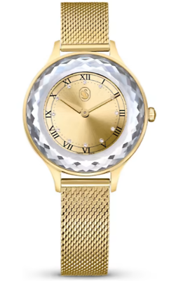 Swarovski Octea Nova 5649993 Watch Mesh Mesh Mesh Gold Women Crystals Watch