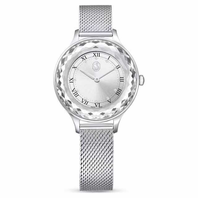 Swarovski Octea Nova Watch Mesh Mesh Silver Women Crystals 5650039