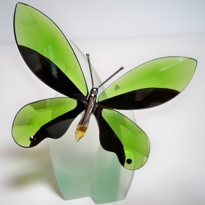スワロフスキー Swarovski 2006年 廃盤品 置物 蝶 Butterfly Anamosa