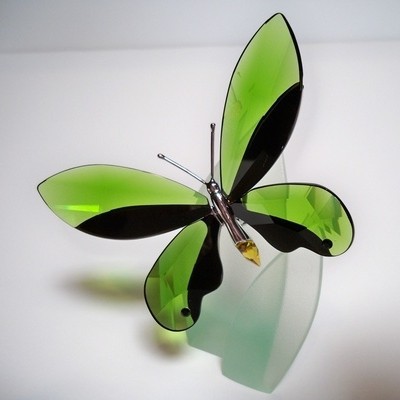 スワロフスキー Swarovski 2006年 廃盤品 置物 蝶 Butterfly Anamosa