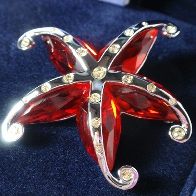スワロフスキー Swarovski 2007年 廃盤品 『Cremona Starfish ブローチ 