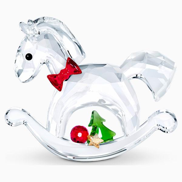スワロフスキー ロッキングホース メリークリスマス クリスタルガラス 置物 スワロフスキー Swarovski ロッキングホース メリークリスマス