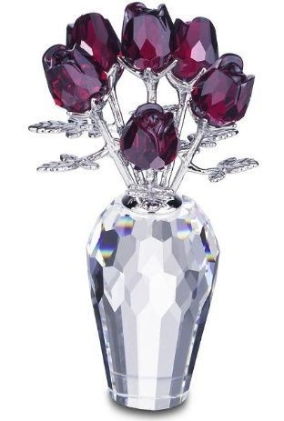 スワロフスキー Swarovski フラワーモチーフ 『赤いバラ』 627098の通販は