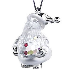 スワロフスキー Swarovski 廃盤品 『サンタクロース オーナメント, ロジウムコーティング』の通販は 20,387円