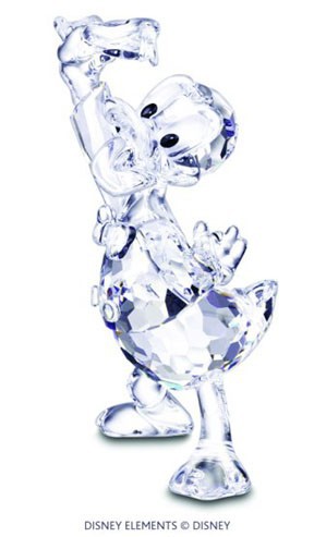 定番在庫SWAROVSKI スワロフスキー ディズニー ドナルドダック クリスタルフィギュア フィギュリン Disney 置物 [U7326] その他