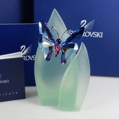 スワロフスキー Swarovski 2007年 廃盤品 置物 蝶 Adena Butterfly, Light Siam フィギュア 622737