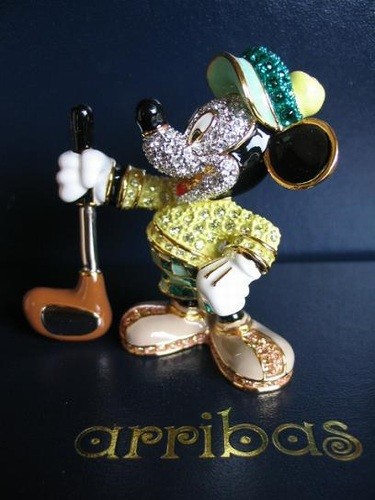スワロフスキー Swarovski 『Disney Arribas Jeweled ゴルファーミッキー』 7409055360333P_1