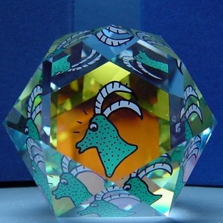 スワロフスキー Swarovski 限定品 『Zodiac Polygon Capricorn ペーパーウェイト』 847159