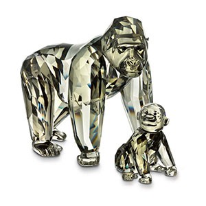 スワロフスキー Swarovski クリスタル 置物 SCS2009年度限定作品 『ゴリラ』 952504