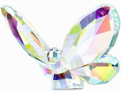 スワロフスキー Swarovski クリスタル 『チョウ, Aurora Borealis』 953056