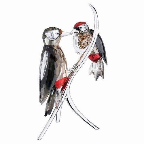 スワロフスキー Swarovski クリスタル 置物 フィギュア 鳥 キツツキ  957562の通販は 126,133円