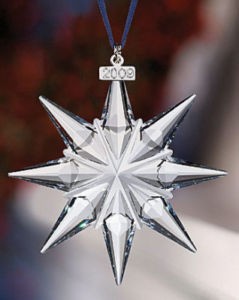 新規購入 Swarovski スワロフスキー 『2009 983702 クリスマスオーナメント』 クリスタルガラス
