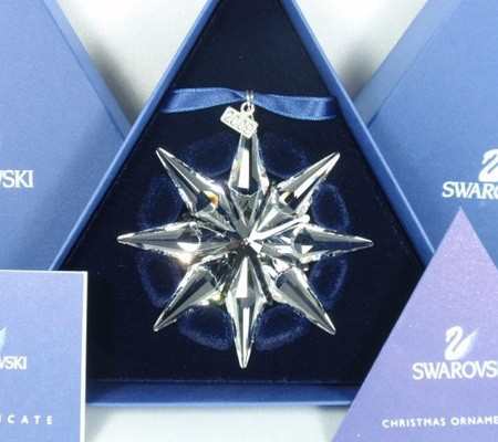 Swarovski 983702 Christmas Star 2009 Ornament 7.5 cm + With