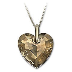 スワロフスキー Swarovski 『Heart Golden Teak ペンダント』 987380