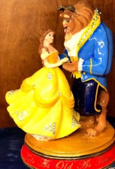 スワロフスキー Swarovski 『Disney Arribas アリバス 美女と野獣 Trinket Box フィギュリン』