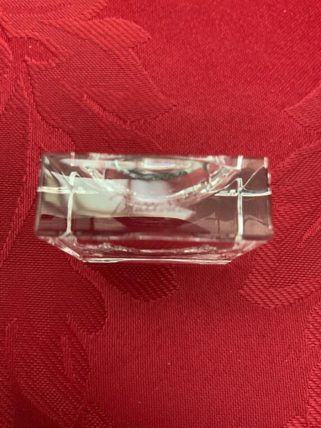 Baccarat バカラ コバルトブルー EGG ＆ スタンド クリスタル 置物_3