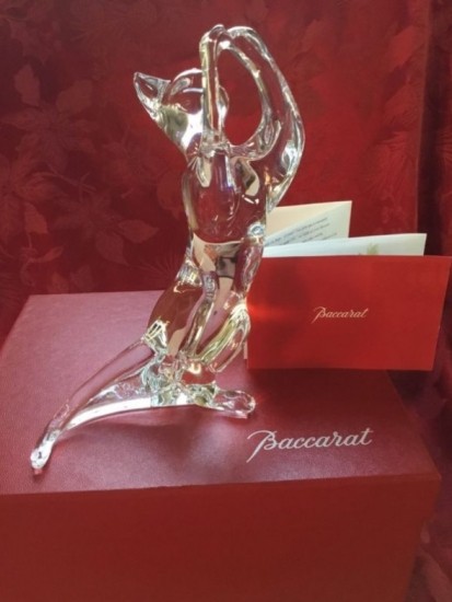 Baccarat バカラ 『猫 キャット Acrobat Paws Up CAT フィギュリン』｜au PAY マーケット