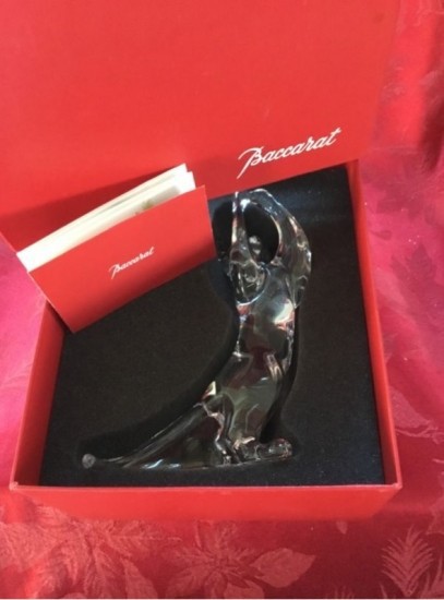 19600円買付価格 割引あり 【未使用】Baccarat 猫 Acrobat Paws Up CAT