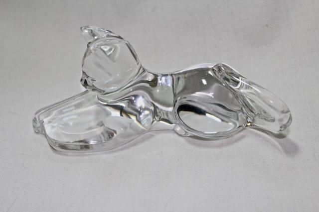 Baccarat バカラ 猫 ストレッチ フィギュリン
