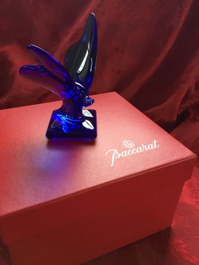 Baccarat バカラ 蝶 コバルトブルーのクリスタル フィギュリン