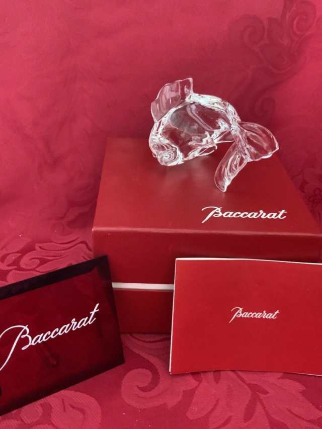 Baccarat バカラ 置物 金魚 フィッシュ クリスタル フィギュリン