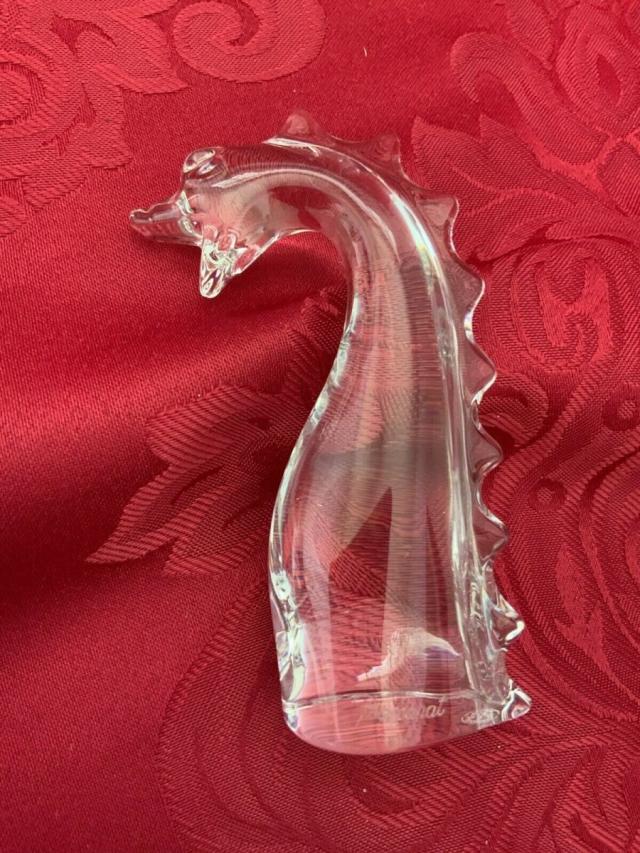Baccarat バカラ 置物 ドラゴン 龍 クリスタル フィギュリンの通販はau