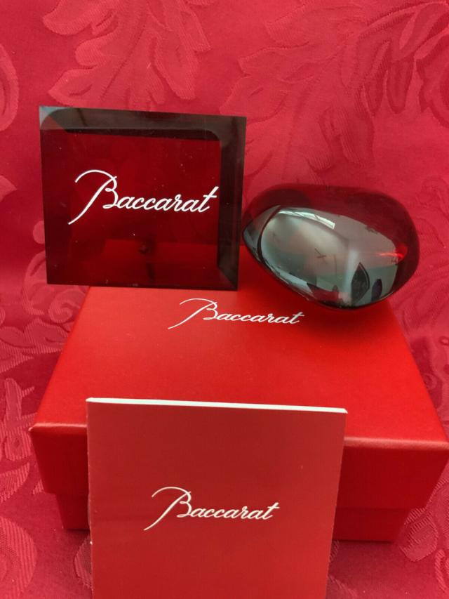Baccarat バカラ 置物 ハート クリスタル レッド