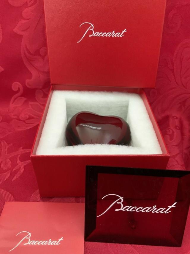 Baccarat バカラ 置物 ハート クリスタル レッド 【公式通販】