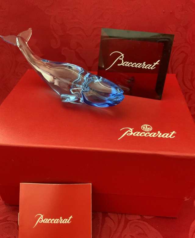 バカラ バカラ Baccarat バカラ 置物 ホエール くじら クリスタル フィギュリン
