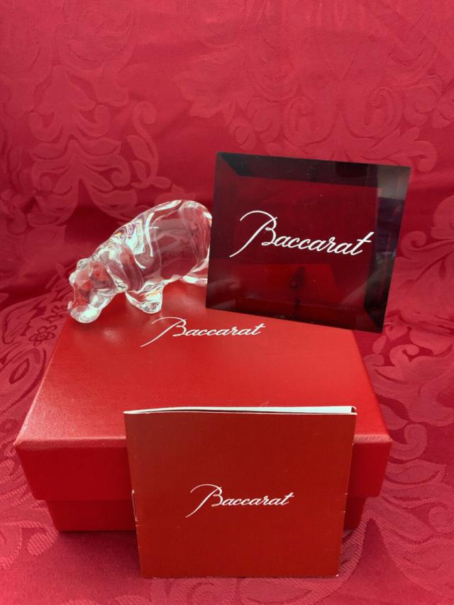 Baccarat バカラ 置物 かば クリスタル フィギュリンの通販はau PAY