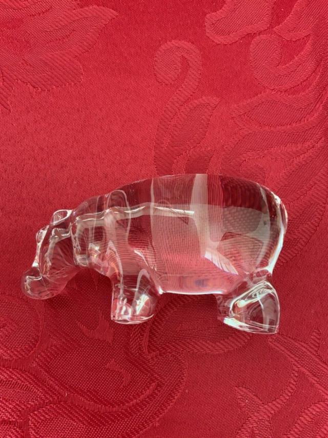 Baccarat バカラ 置物 かば クリスタル フィギュリンの通販はau PAY