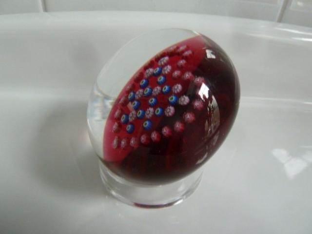 Baccarat バカラ ハート クリスタル ミリフィオリ ペーパーウェイト