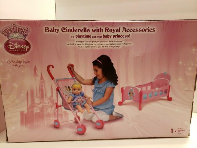 Disney 幼いシンデレラ人形とベビーカーセット_3