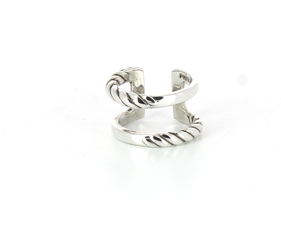 Philippe Audibert フィリップオーディベール DOUBLE QUINCY シルバーツイスト リングの通販は