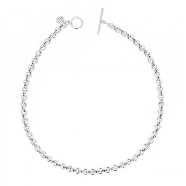 Philippe Audibert フィリップオーディベール FRANCK シルバーラウンドメッシュチェーン ネックレスの通販は