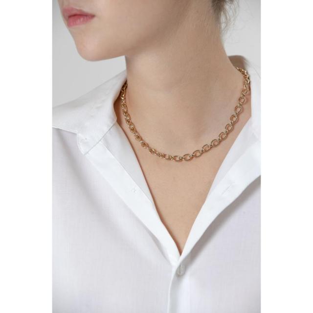 Philippe Audibert フィリップオーディベール MARCUS ゴールデンスモールオーバルリンクチェーン ネックレス