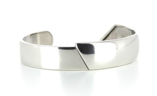 Philippe Audibert フィリップオーディベール BARTH - SILVER SUPERIMPOSED ASYMMETRICAL BRACELET