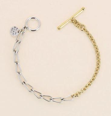 Philippe Audibert フィリップオーディベール BRACELET DANAE シルバー＆ゴールド ブレスレット
