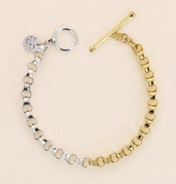 Philippe Audibert フィリップオーディベール BRACELET VIRGIL シルバー＆ゴールド ブレスレット