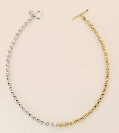 Philippe Audibert フィリップオーディベール NECKLACE VIRGIL シルバー＆ゴールド ネックレス
